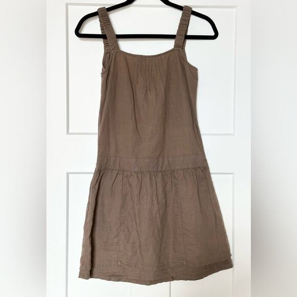 Vintage ESPRIT Brown Tank Style Mini Dress Size 0 - Picture 2 of 3